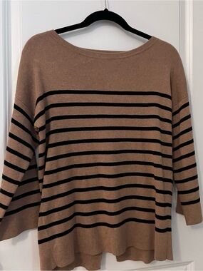 LOFT Sweater with overlapping split-back